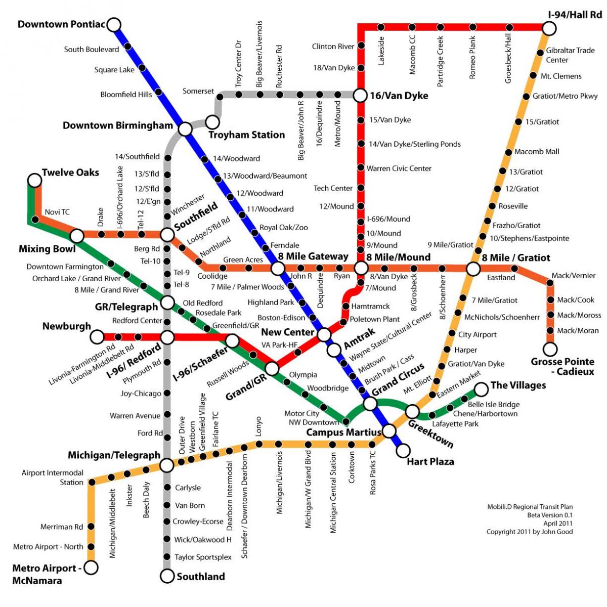 Detroit transitt kart